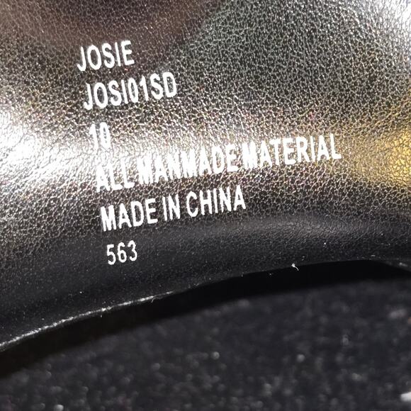 Blondo Brown Patent Leather Josie Waterproof Heeled Chunky Mule‎ Loafers Size 10 - Picture 9 of 9